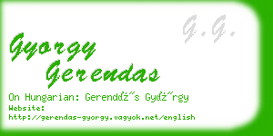 gyorgy gerendas business card